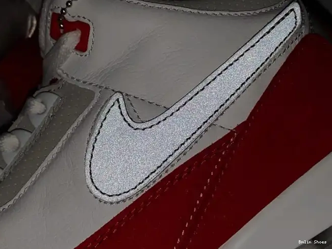 Bmlin CJ0939-100 White Air University Jordan Retro Tinker Red 3 0602
